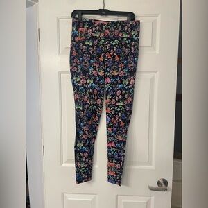 Lululemon Swift Speed High Rise Tight 28 Leggings Flowerscope Black Multi Sz 10